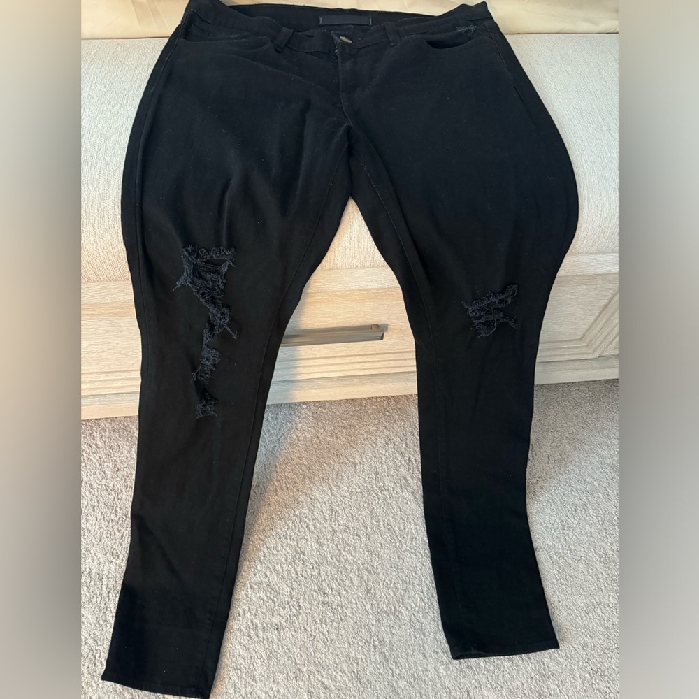 J Brand Pencil Leg Low-Rise Jeans